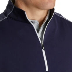 FootJoy Tonal Heather Mens Golf 1/2 Zip -Footjoy 11720 NAVY 2 895d42c3 e8d6 4e72 97dd 6ef488261124