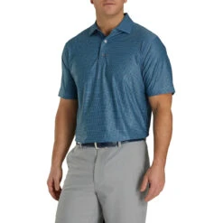 FootJoy Heather Lisle Houndstooth Mens Golf Polo
