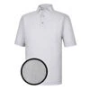 FootJoy Heather Lisle Houndstooth Self Collar Grey Mens Golf Polo