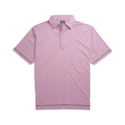 FootJoy Lisle Space Dye Microstripe Self Collar Pink Mens Golf Polo -Footjoy 13483 3 04764033 385f 4c31 8e9a 221161f0fd53