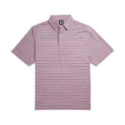 FootJoy Lisle Multi Stripe Self Collar Pink Mens Golf Polo 7 FootJoy Lisle Multi Stripe Self Collar Pink Mens Golf Polo -Footjoy 13490 3