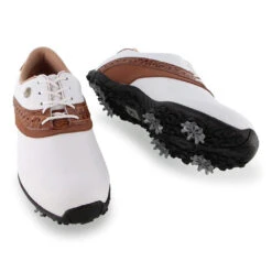 FootJoy LoPro Collection White Brown Womens Golf Shoes -Footjoy 15918 3 f5e42bec 4a13 454f adcf e50897a25115