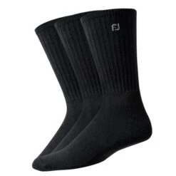 FootJoy 16317 FJ Mens C.Sof 3 PK Crew Black