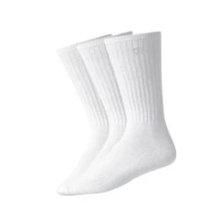 FootJoy 16331 FJ Mens C.Sof 3 PK Crew White