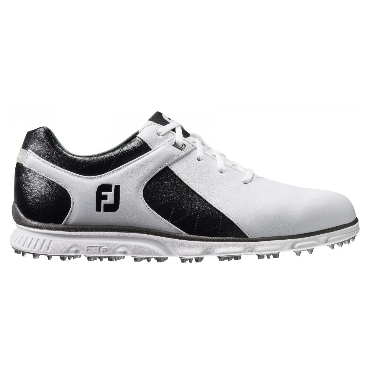 FootJoy Pro Spikeless White-Black Mens Golf Shoes - Cosmetic Blem 1 FootJoy Pro Spikeless White-Black Mens Golf Shoes - Cosmetic Blem