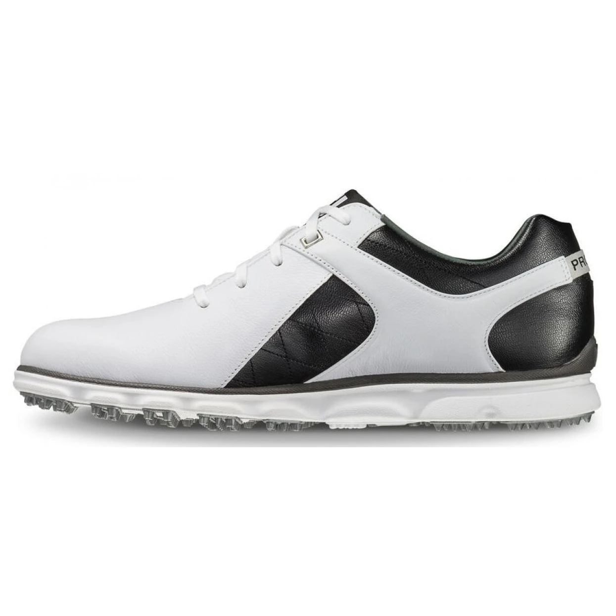 FootJoy Pro Spikeless White-Black Mens Golf Shoes - Cosmetic Blem 2 FootJoy Pro Spikeless White-Black Mens Golf Shoes - Cosmetic Blem - Image 2