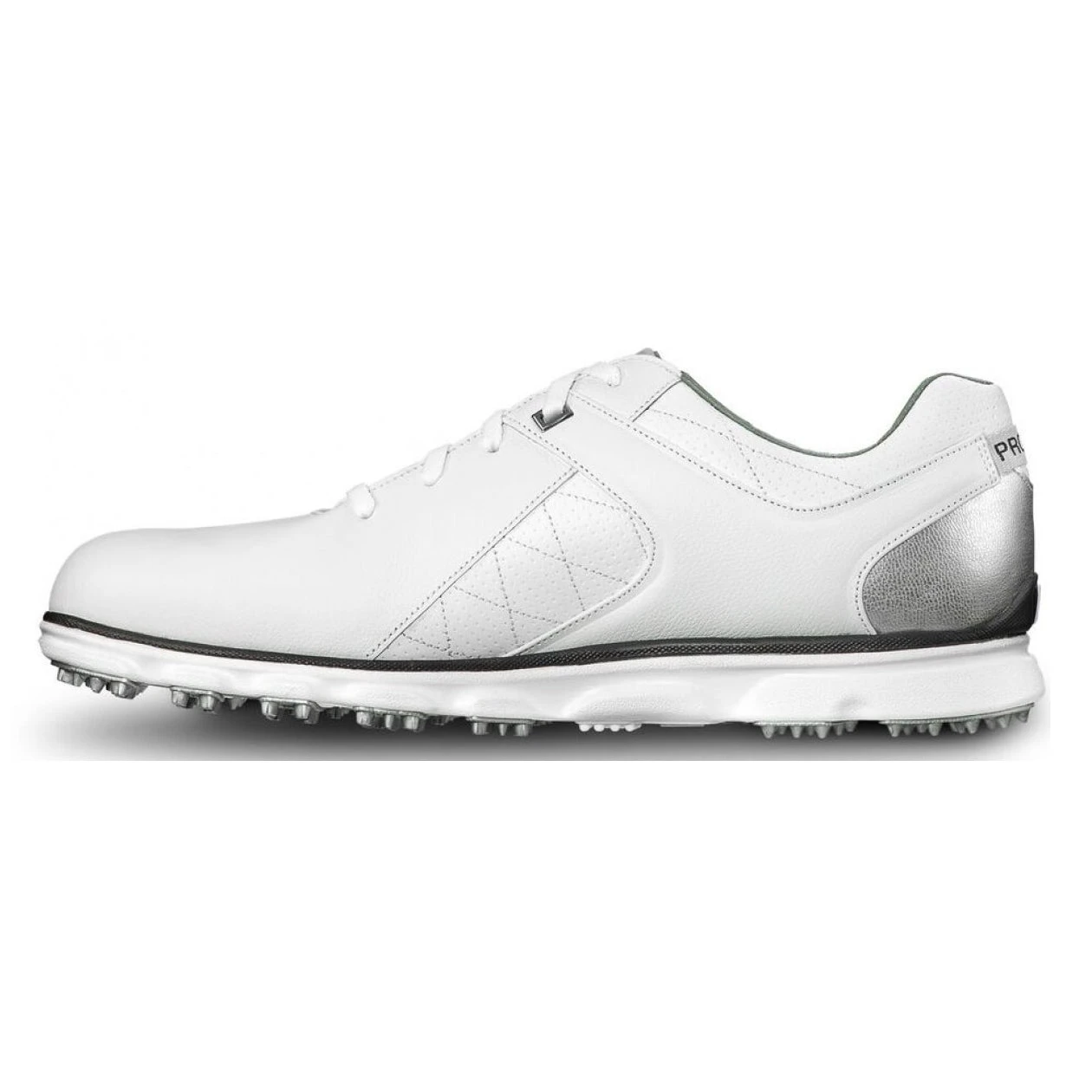 FootJoy Pro Spikeless White-Silver Mens Golf Shoes - Cosmetic Blem 2 FootJoy Pro Spikeless White-Silver Mens Golf Shoes - Cosmetic Blem - Image 2