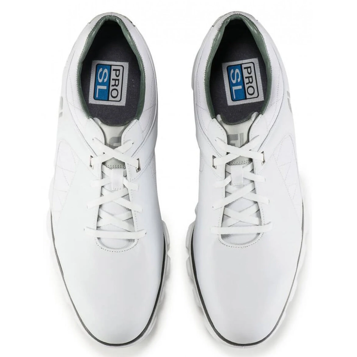 FootJoy Pro Spikeless White-Silver Mens Golf Shoes - Cosmetic Blem 3 FootJoy Pro Spikeless White-Silver Mens Golf Shoes - Cosmetic Blem - Image 3