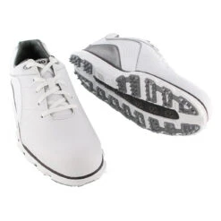 FootJoy Pro Spikeless White-Grey Mens Golf Shoes - Cosmetic Blem -Footjoy 16428 WHITEGREY 2