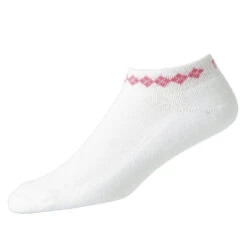 FootJoy ProDry Sportlet Argyle Womens No Show Golf Socks -Footjoy 17742 WHITEPINK d2314f25 298e 4562 923f 2a9afcb62a8b