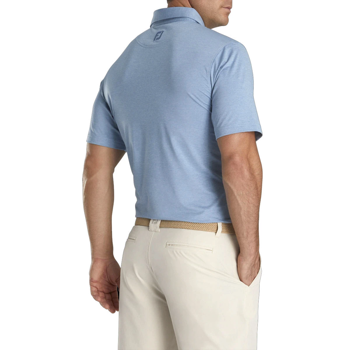 FootJoy ProDry Solid Lisle Mens Golf Polo 2 FootJoy ProDry Solid Lisle Mens Golf Polo - Image 2