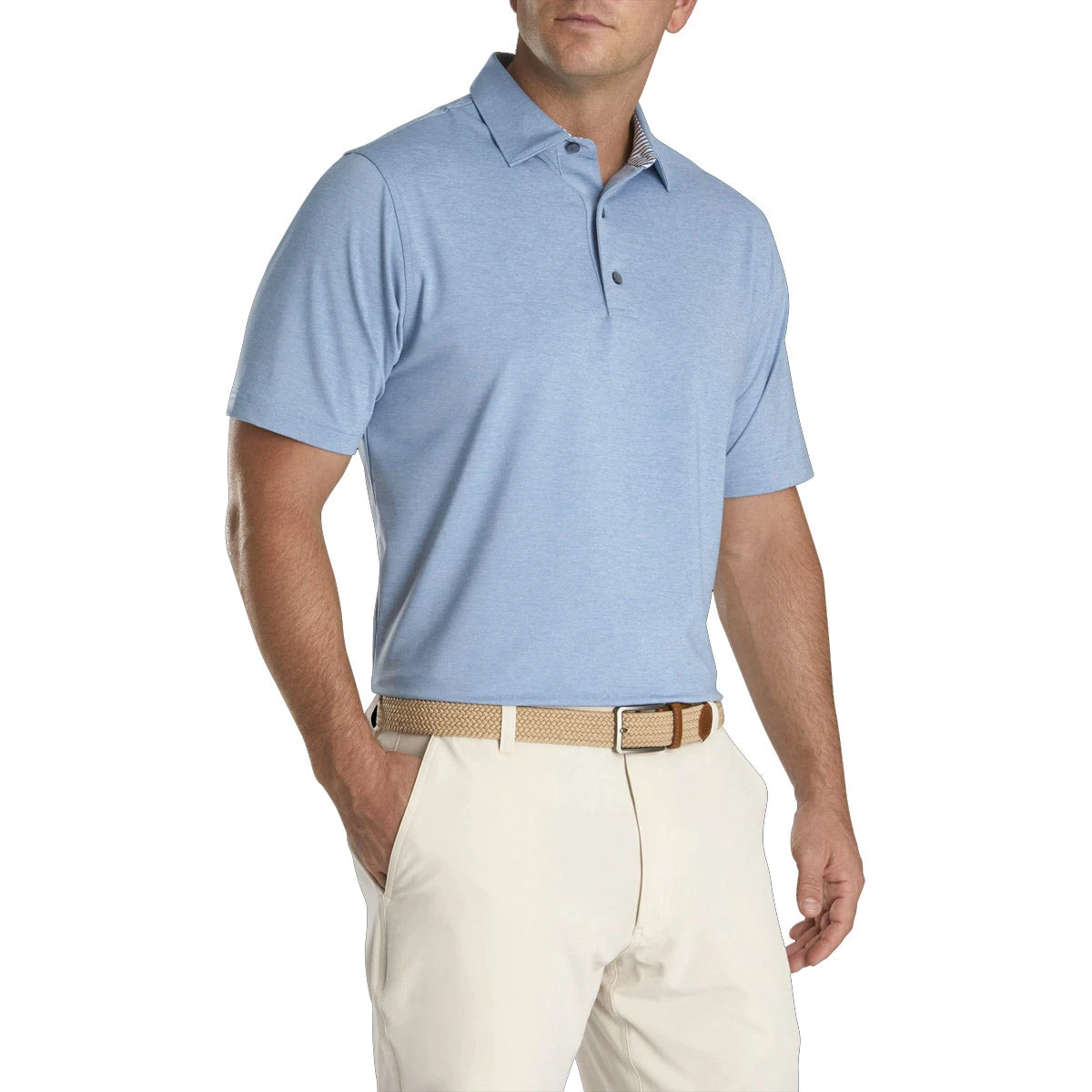 FootJoy ProDry Solid Lisle Mens Golf Polo 1 FootJoy ProDry Solid Lisle Mens Golf Polo
