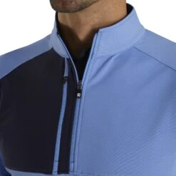 FootJoy Pique Sport Mid Layer Mens Golf 1/2 Zip 5 FootJoy Pique Sport Mid Layer Mens Golf 1/2 Zip -Footjoy 20223 LAGOON 2