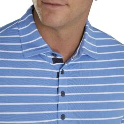 FootJoy Pique Mixed Stripe Self Collar Lagoon Mens Golf Polo 5 FootJoy Pique Mixed Stripe Self Collar Lagoon Mens Golf Polo -Footjoy 20228 LAGOONWHITE 2 304ea0ec 2dbf 4078 832e d6e28961d2c4