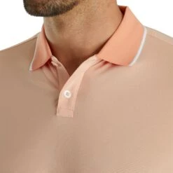 FootJoy Southern Living Solid Peach Mens Golf Polo -Footjoy 20979 PEACH 2