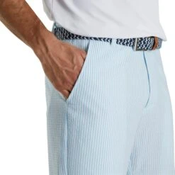 FootJoy Southern Living Performance Seersucker Blue White Mens Golf Shorts -Footjoy 20987 BLUEWHTSTRIPE 2