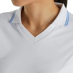 FootJoy Southern Living Open Collar White Womens Golf Polo -Footjoy 20990 WHITE 2 5834525a c319 4700 b7c9 9df355ebbf77