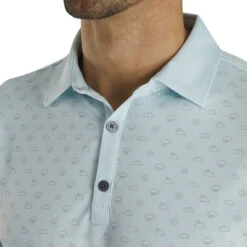 FootJoy Lisle Weather Print Ice Blue Mens Golf Polo 6 FootJoy Lisle Weather Print Ice Blue Mens Golf Polo -Footjoy 21002 ICEBLUE 2 e9588e04 0134 4f97 b961 d05ea0caacaa