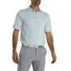 FootJoy Lisle Weather Print Ice Blue Mens Golf Polo