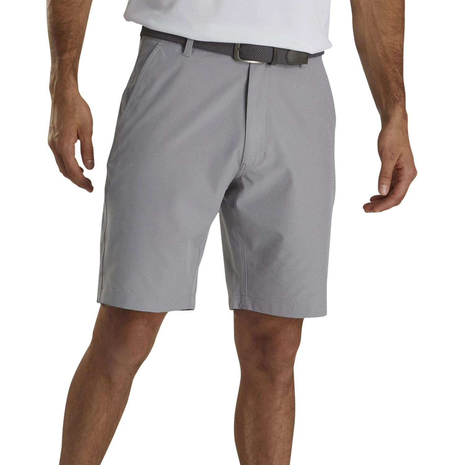 FootJoy Performance Tonal Stripe Grey Mens Woven Golf Shorts 1 FootJoy Performance Tonal Stripe Grey Mens Woven Golf Shorts