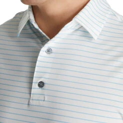 FootJoy Athletic Fit Classic Stripe White Mens Golf Polo 5 FootJoy Athletic Fit Classic Stripe White Mens Golf Polo -Footjoy 24679 WHITEBLUE 2 17d7dcee 3039 4acd ab3b df73f83826a9