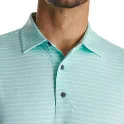 FootJoy Athletic Fit Classic Stripe Mint Mens Golf Polo -Footjoy 24685 MINTWHITE 2 0705b423 935e 4c2f 843c 88b3e2f92cd8