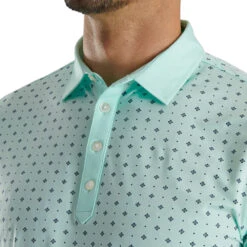 FootJoy Athletic Fit Deco Print Mint Mens Golf Polo 5 FootJoy Athletic Fit Deco Print Mint Mens Golf Polo -Footjoy 24686 MINTNAVY 2 a3d5e74d e63f 4cb9 b6e9 7c511d714d1c