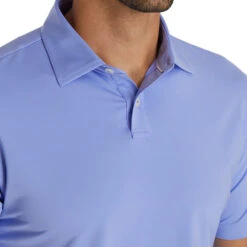 FootJoy Athletic Fit Solid Lisle Blue Violet Mens Golf Polo -Footjoy 24688 BLUEVIOLET 2