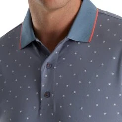 FootJoy Push Play Print Lisle Knit Graphite Mens Golf Polo 5 FootJoy Push Play Print Lisle Knit Graphite Mens Golf Polo -Footjoy 24741 GRAPHITEWHITE 2 0ea62a08 fc2d 4720 b5b4 3acab96e92fa