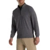 Footjoy Lightweight Solid Mid-Layer Charcoal Mens Golf 1/2 Zip
