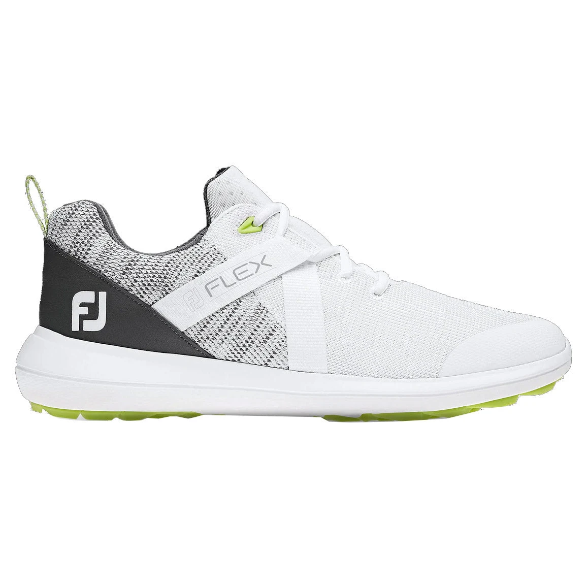 FootJoy Flex White Grey Mens Golf Shoes 1 FootJoy Flex White Grey Mens Golf Shoes