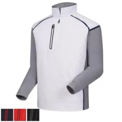 FootJoy Wind Tech Pullovers (Previous Season Style) S Black/Charcoal (24770)