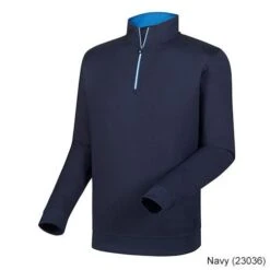 FootJoy Performance Half-Zip Pullover W/Gathered Waist L Navy (23036)