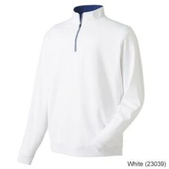 FootJoy Performance Half-Zip Pullover W/Gathered Waist L White (23039)