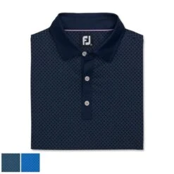 Footjoy Diamond Dot Print Lisle Self Collar S Royal (29582)