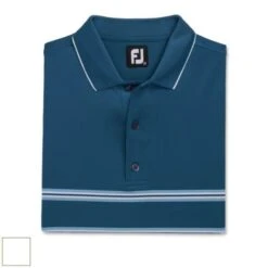 FootJoy Double Band Lisle Knit Collar-Previous Season Style M White (29599)