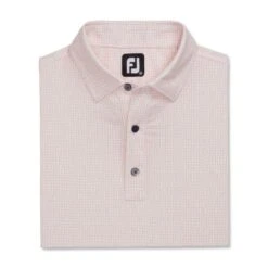 FootJoy Bead Chain Print Lisle Self Collar 2XL Quartz Pink/White (29603)